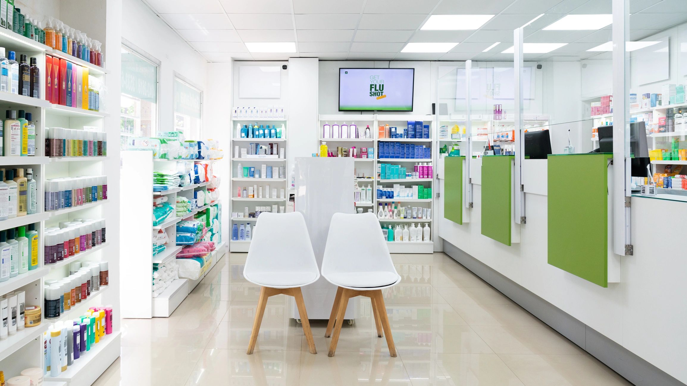 Community pharmacy interior